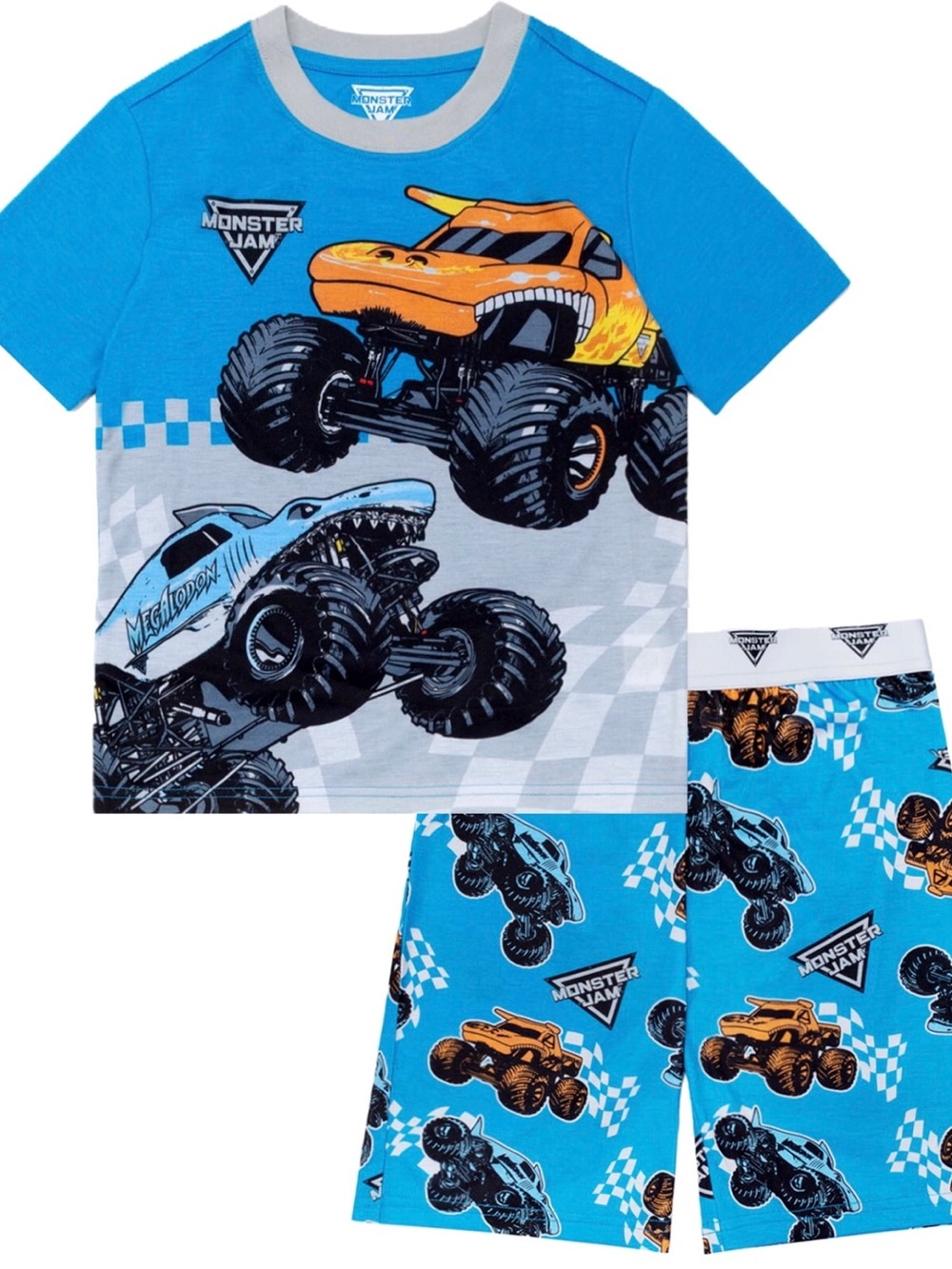 Monster Jam 2 Piece Pajama Set